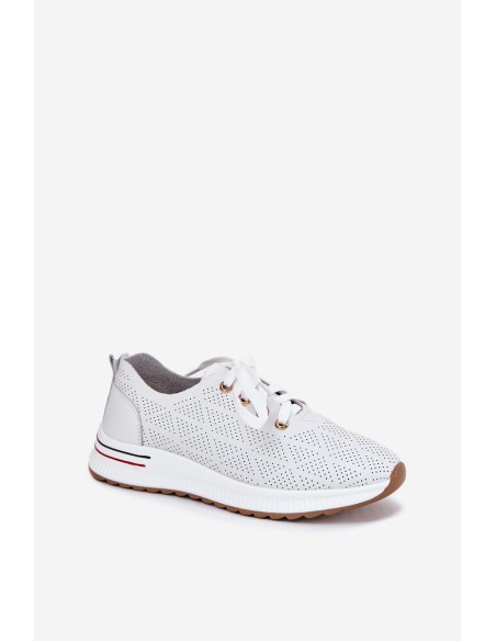 Leather Lightweight Women's Shoes Artiker 54C1758 White