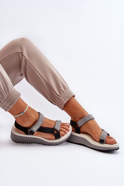 Women's Platform and Wedge Sandals Big Star NN274A054 Grey