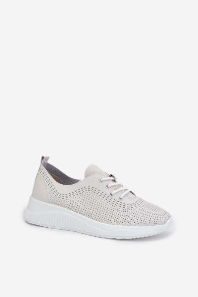 Women's Leather Sports Shoes Vinceza 79532 White 2