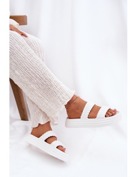 Foam Lightweight Women's Platform Sandals S.Barski ZK51-001 White