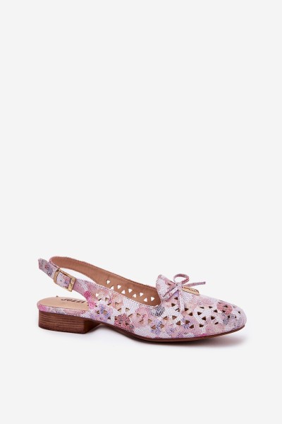 Cutout Ballet Flats With Open Heel Multicolor Navinnia 2