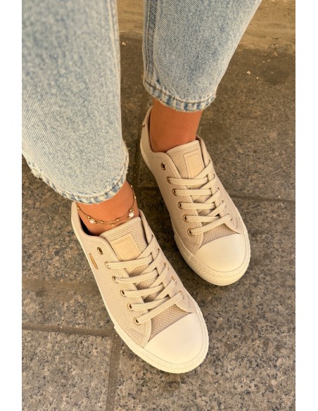 Women's Fabric Sneakers Big Star RR274767 Beige