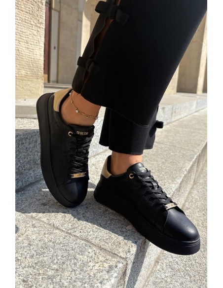 Women's Sneakers From Eco Leather Big Star RR274257 Black