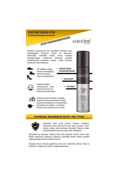 Coccine Color Stop batų dėmių prevencijos purškalas 2