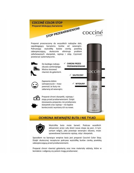 Coccine Color Stop Shoe Stain Preventer Spray
