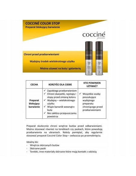 Coccine Color Stop Shoe Stain Preventer Spray