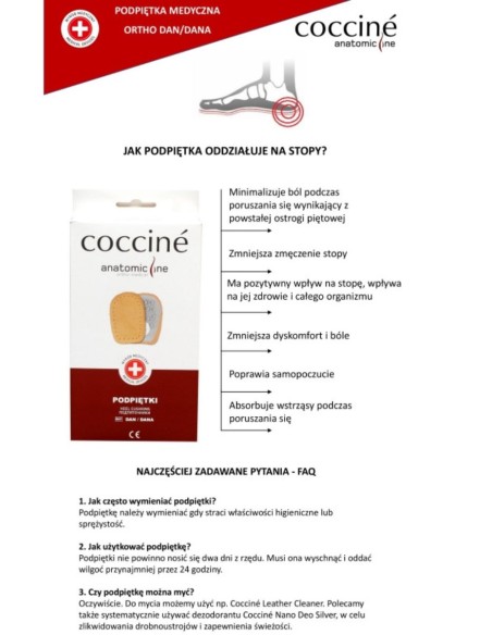 Coccine Heel Pad Kamštiena ir Oda Peccary