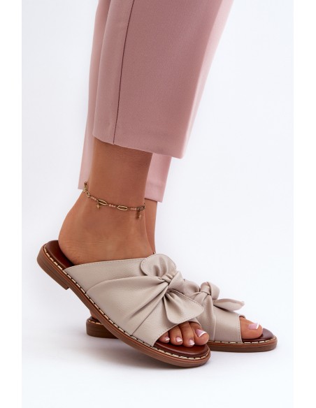 Women's Flat Sandals in Beige Nelvira