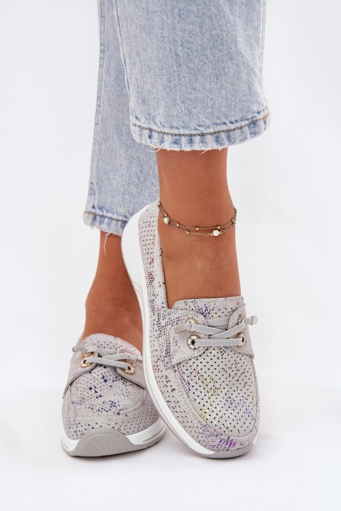 Zomšiniai batai, pagaminti iš natūralios odos