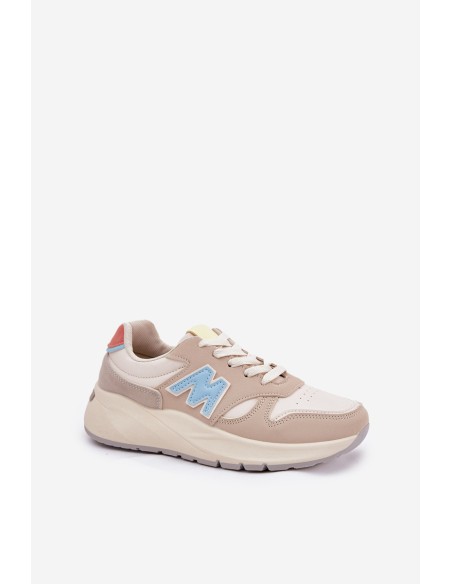 Ladies Sneakers On Platform Beige Tenanela