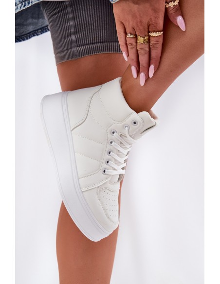 High women's sneakers on platform white Tillive
