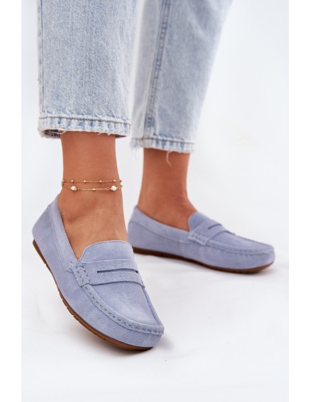 Suede Women's Moccasins Big Star RR274943 Blue