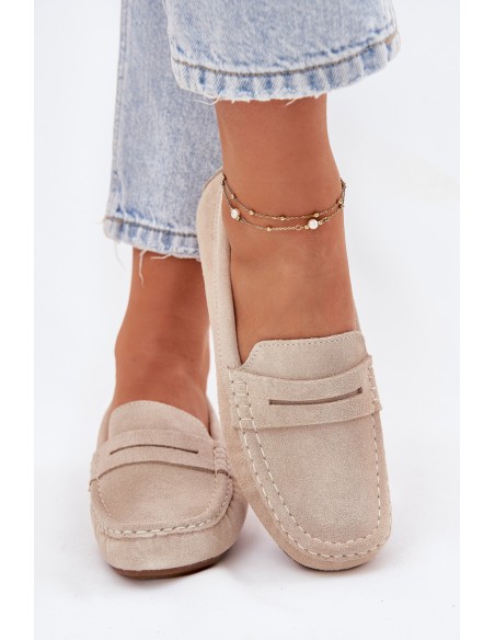 Suede Women's Loafers Big Star RR274947 Beige