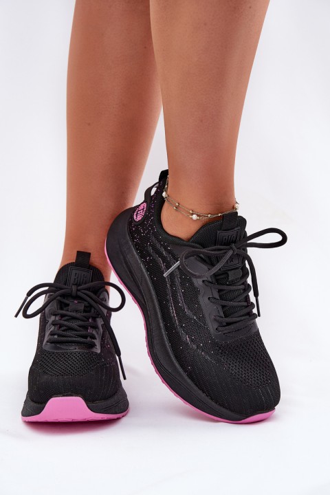 Sneakers Sports Shoes Women On Platform Big Star RR274523 HI-POLY SYSTEM Black