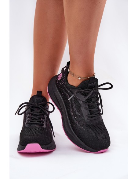 Sneakers Sports Shoes Women On Platform Big Star RR274523 HI-POLY SYSTEM Black