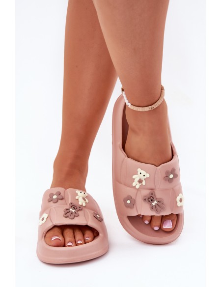 Foam Slippers With Pins Pink Redienna