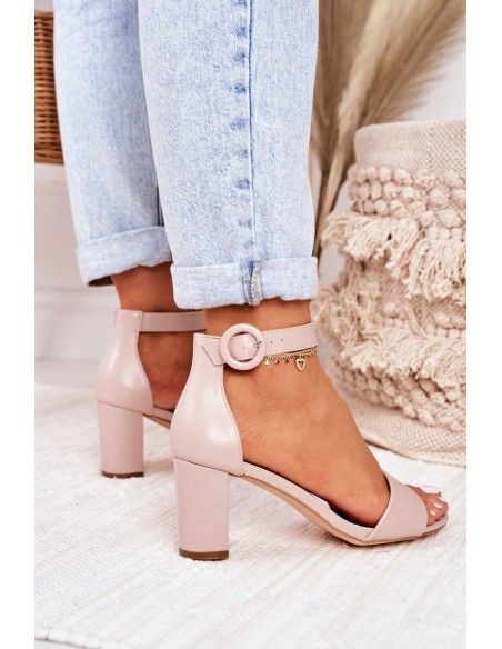 Women's Stiletto Sandals Powder Pink Lexi