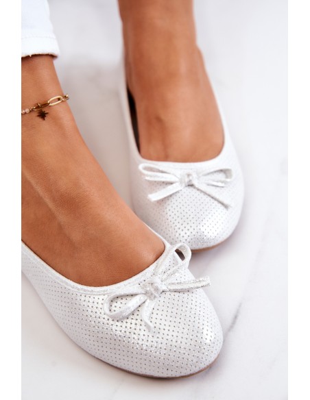 Women's Ballerinas Classic Profiled Insert White Fimme