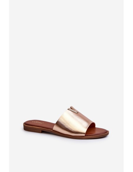 Women's Eco Leather Flat Sandals Golden Maliha