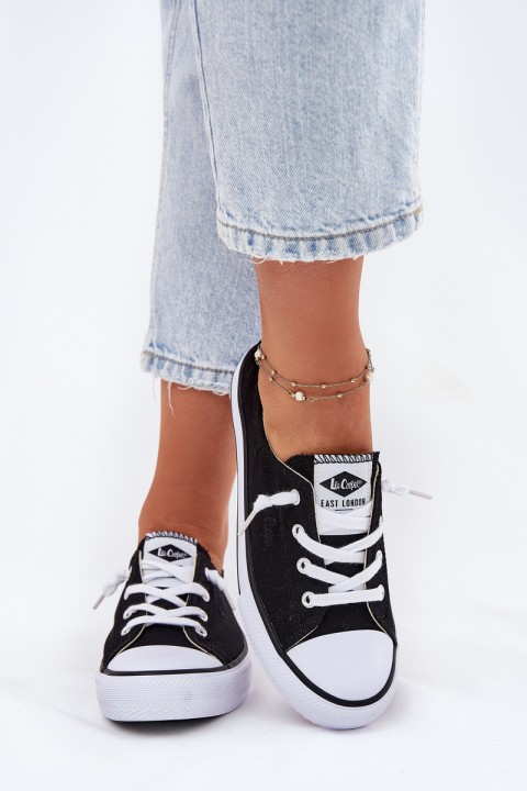 Moteriški sportbačiai iš audinio juodi