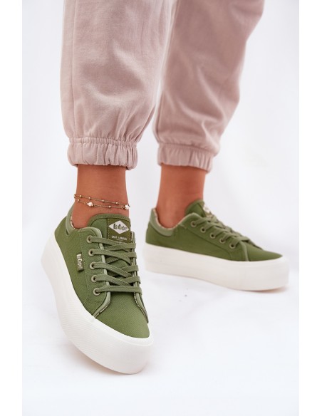 Women's Platform Sneakers Lee Cooper LCW-25-31-3449L Green