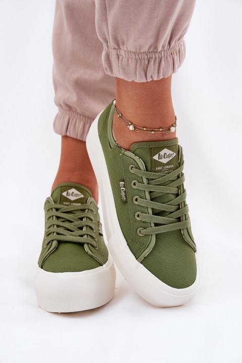 Women's Platform Sneakers Lee Cooper LCW-25-31-3449L Green
