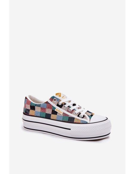 Patterned Women's Sneakers On Platform Lee Cooper LCW-25-31-3441L Multicolor