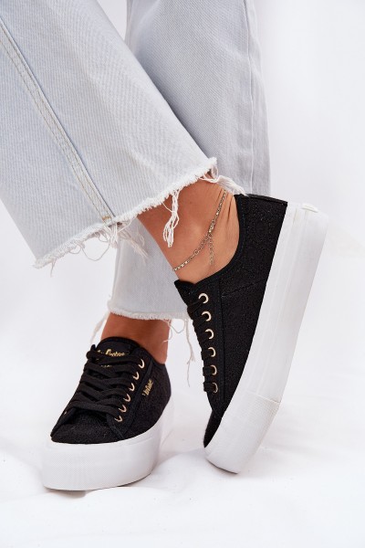 Ladies Sneakers With Lace Lee Cooper LCW-25-31-3439L Black