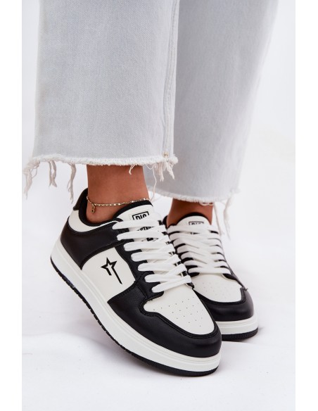 Ladies Sneakers Big Star RR274A240 HI-POLY SYSTEM White-Black