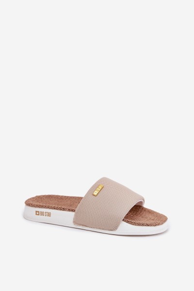 Ladies Slippers Big Star RR274A102 Beige 2