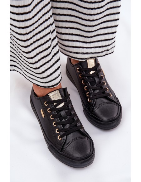 Women's Sneakers From Eco Leather Big Star RR274749 Black