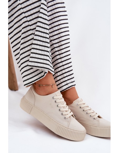 Women's Fabric Sneakers Big Star RR274407 Beige