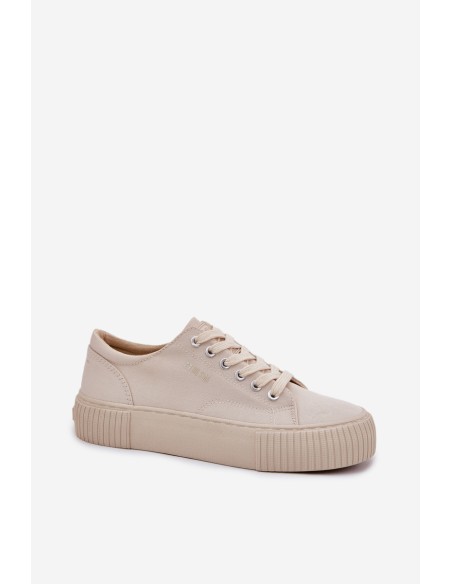 Women's Fabric Sneakers Big Star RR274407 Beige