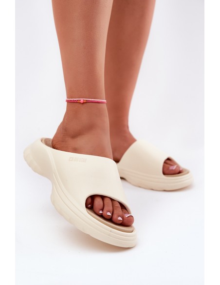 Ladies Foam Sandals Big Star RR274A579 Beige
