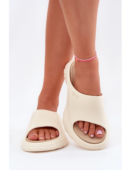 Ladies Foam Sandals Big Star RR274A579 Beige