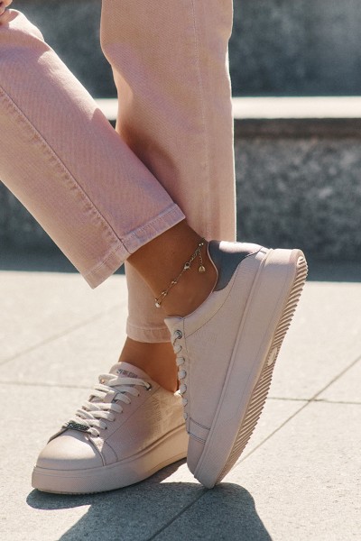 Women's Sneakers Made Of Eco Leather Big Star RR274259 Beige 2