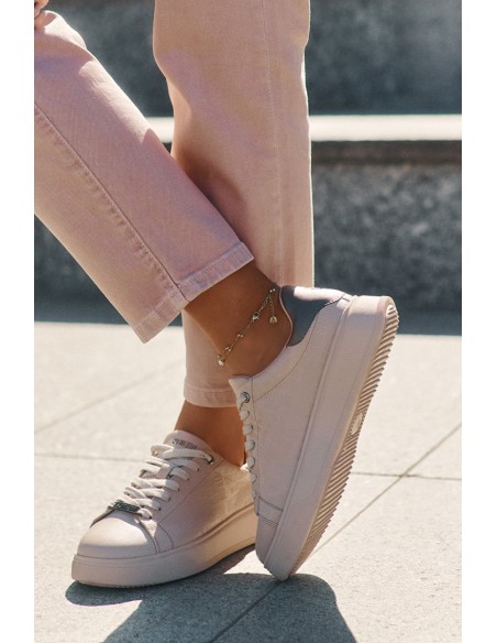 Women's Sneakers Made Of Eco Leather Big Star RR274259 Beige