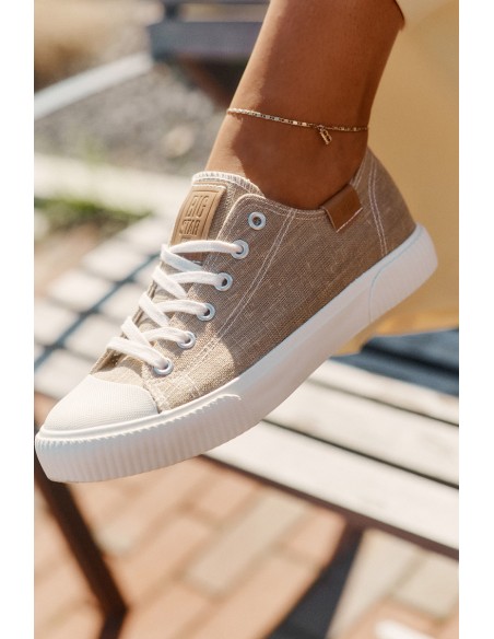 Women'S Fabric Sneakers Big Star RR274795 Beige