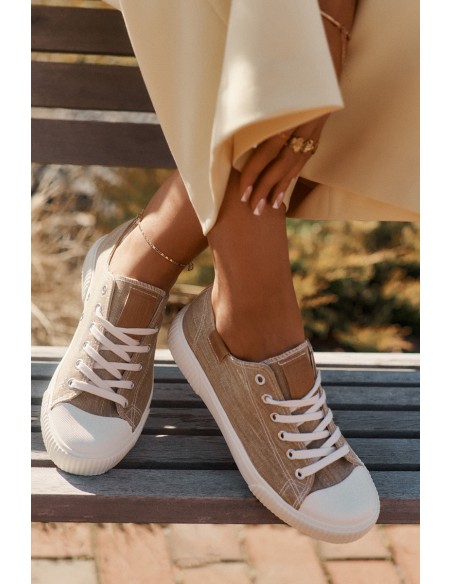 Women'S Fabric Sneakers Big Star RR274795 Beige