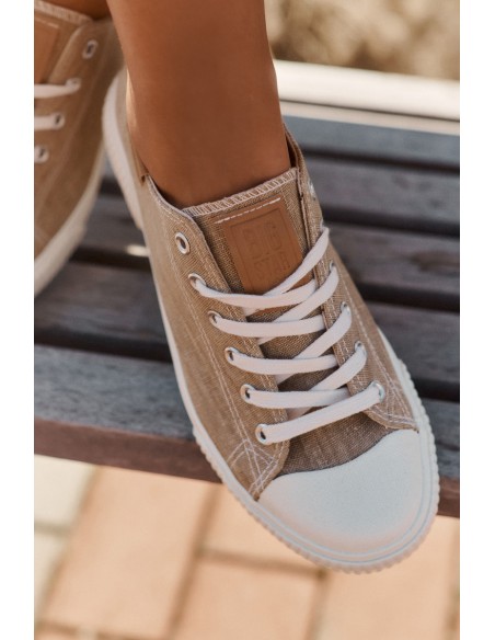 Women'S Fabric Sneakers Big Star RR274795 Beige