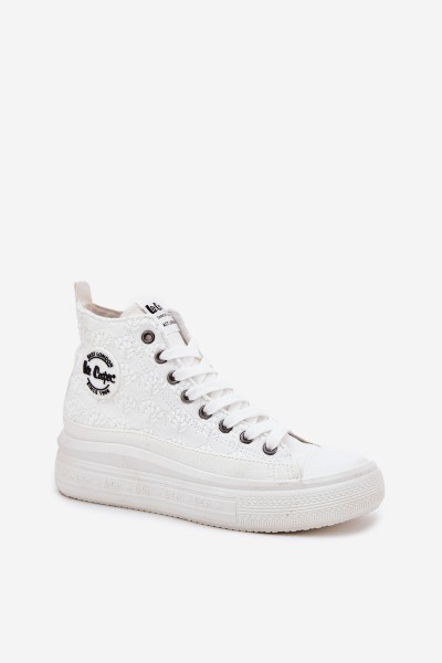 Moteriški platforminiai sportbačiai Lee Cooper LCW-25-44-3209L balti