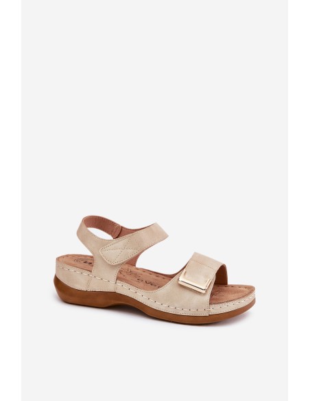 Comfortable Women's Wedge Sandals Beige Sadevale