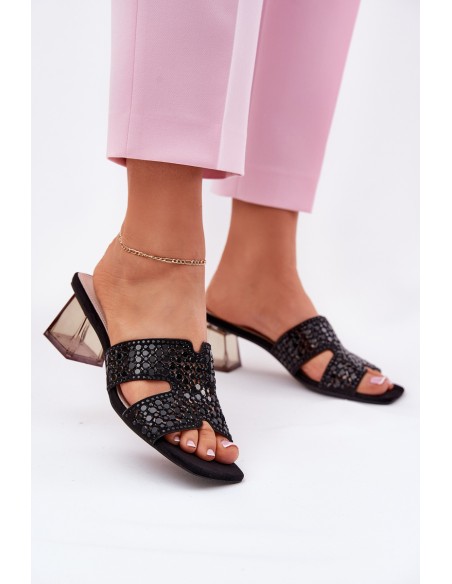 Women's Heeled Sandals Vinceza 62230 Black