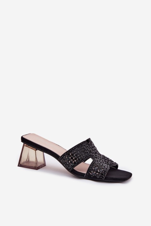 Women's Heeled Sandals Vinceza 62230 Black