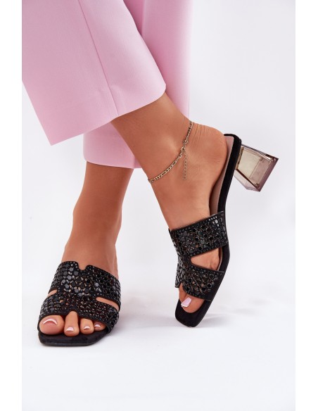 Women's Heeled Sandals Vinceza 62230 Black