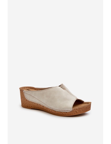 Comfortable Women's Wedge Sandals Inblu NG000002 Beige
