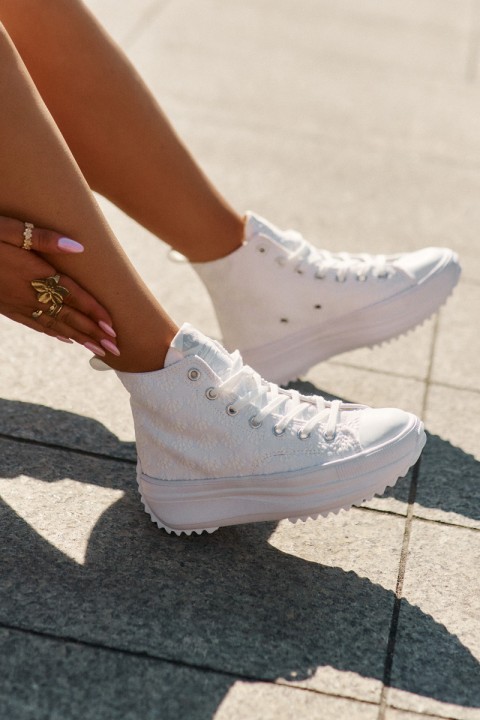 Aukštakulniai moteriški sportbačiai Lee Cooper LCW-25-31-3461L balti