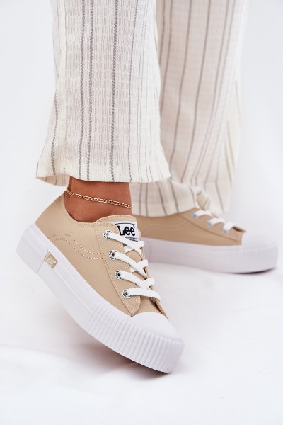 Moteriški platforminiai sportbačiai smėlio spalvos LEE ISLA C WOMEN LOW 50251001