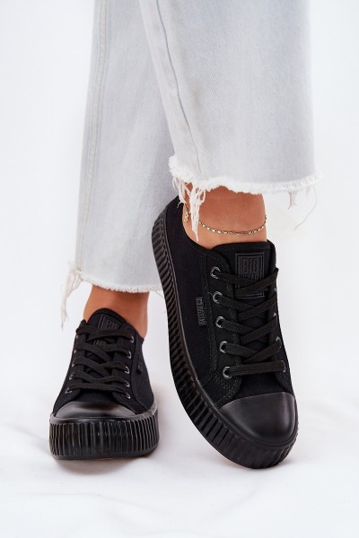 Women Fabric Sneakers On Platform Big Star RR274775 Black