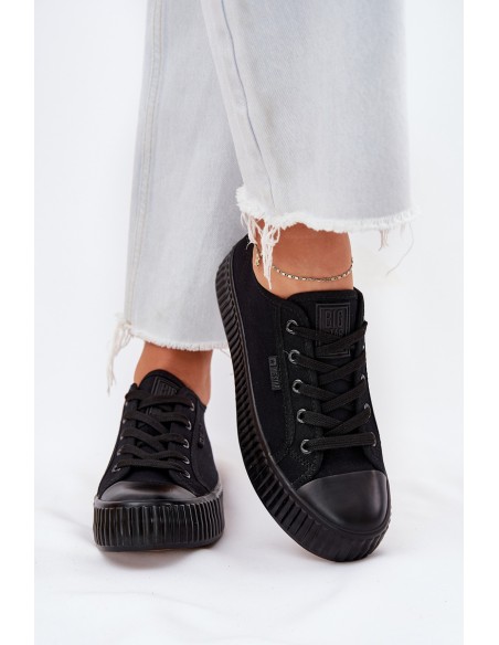 Women Fabric Sneakers On Platform Big Star RR274775 Black